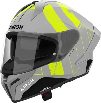 Zdjęcie produktu dla Kask AIROH Matryx Scope jasnoszary matowy żółty rozmiar XS