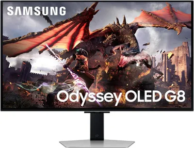 Zdjęcie produktu dla Monitor komputerowy Samsung G80SD 81,3 cm (32") 3840 x 2160 pikseli 4K Ultra HD OLED Srebrny