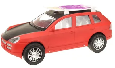 Image de auto avec planche de surf rouge 31 cm