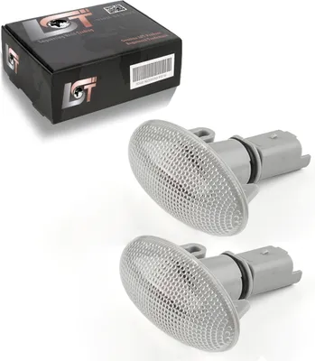 Produktbild von 2x Seitenblinker Blinkleuchte weiß links rechts für Citroen C2 Peugeot 206 307