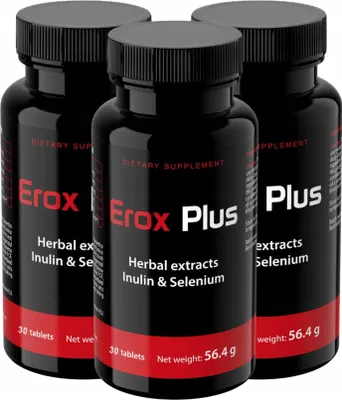 Obrázok produktu pre 3x EROX PLUS - doplnok stravy 30 kapsúl.