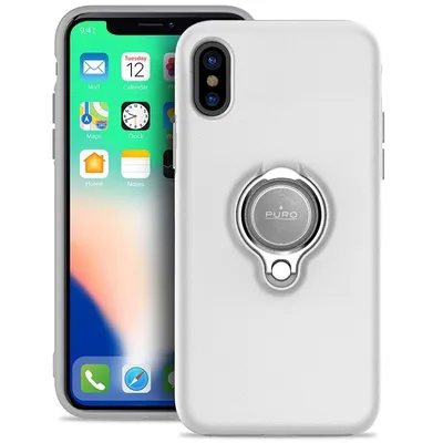 Produktbild von PURO IPCXMAGRINGWHI, Cover, Apple, iPhone X, 14,7 cm (5.8"), Weiß