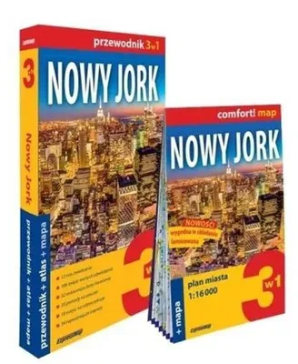Zdjęcie produktu dla Przewodnik Nowy Jork z Atlasem Mapa 3w1 2025