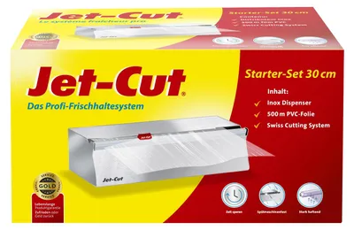Produktbild von Jet-Cut Inox Starter-Set 30 cm, Dispenser, 500 m Folie, Swiss Cutting