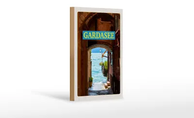 Produktbild von Holzschild Reise 12x18 cm Gardasee Italien See Urlaub Sommer