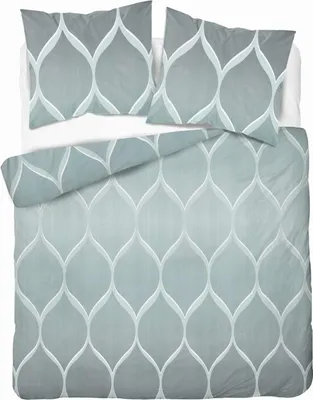 Zdjęcie produktu dla Detexpol Pościel satynowa 220x200 miętowa geometryczna 5221 A Home Satin 41