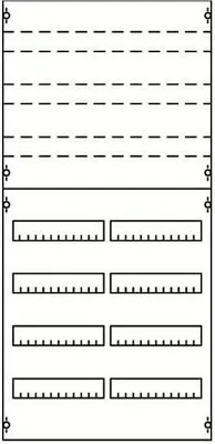 Produktbild von STRIEBEL & JOHN Verteilerfeld 12TE 8xDIN VERTEILERFELD