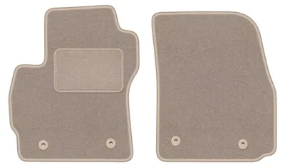 Imagen del producto de Alfombrillas delanteras de moqueta para Mazda 5 I 2005-2010 (monovolumen) – 2 piezas, beige, a medida – Wielganizator LUX