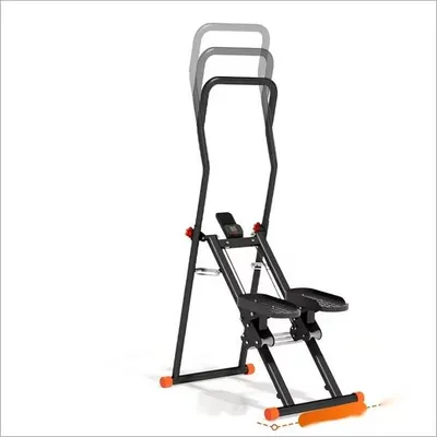 Produktbild von LONTEK Klappbarer Stepper mit 3 Widerstandsstufen, 150 kg Belastbarkeit, LED-Display