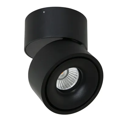 Produktbild von Steinhauer Strahler Fez Black 1-flammig Schwarz Matt 7,8x7,8cm