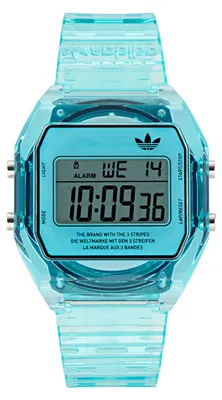 Produktbild von Adidas Uni Uhr DIGITAL TWO CRYSTAL Kunststoff blau AOST24065