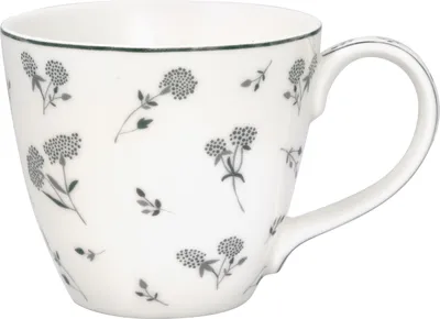 Produktbild von Greengate Sabine Becher mit Henkel white 0,35l