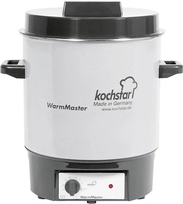 Produktbild von KOCHSTAR Einkochautomat WarmMaster ohne Uhr 27 l Ø35cm steingrau/weiß