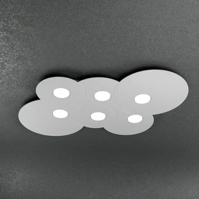 Obrázok produktu pre Moderné stropné svietidlo Cloud Metal Grey 6 svetiel Gx53