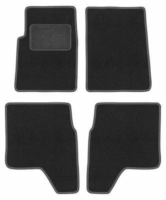 Productafbeelding van Velours automatten voor Hyundai Galloper 1991-2003 – 4-delig, grafiet, op maat – Wielganizator LUX