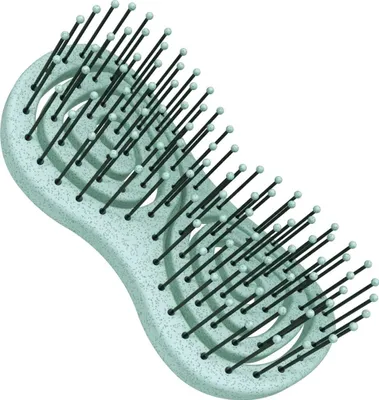Produktbild von Wellness-Haarbürste "Organica" hellblau