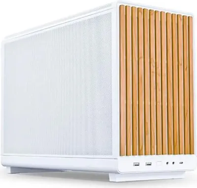 Produktbild von Lian Li A3-mATX, Micro Tower, PC, Weiß, Holz, micro ATX, Micro-ITX, Stahl, 16,5 cm