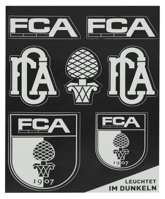 Produktbild von FC Augsburg Leuchtender Aufkleber für Fans – Offizieller Fanartikel des Vereins