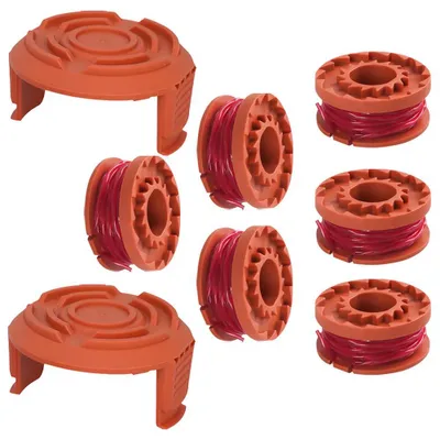 Produktbild von 2 Spulenabdeckungen, Fadenspulen, Ø 1,65 mm, 3 Meter, Ersatzspule für Rasentrimmer