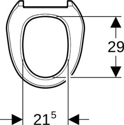 Produktbild von Geberit 250066111 WC-Sitz weiß-alpin