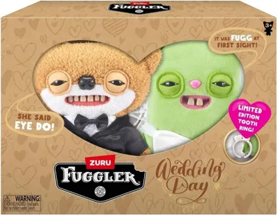 Produktbild von Hug-A-Lumps Fuggler Hochzeits Fuggs 22 cm Plüschtier 2er-Pack, Puppe, 3 Jahr(e)