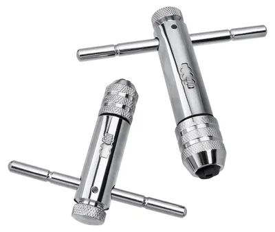 Produktbild von T-Griff-Windeeisen zum Drahtschneiden – Verstellbares Handdrahtset (Silber)