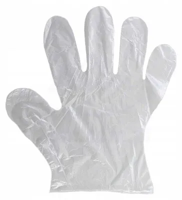 Produktbild von Folienhandschuhe 100 Stück / Transparent / Größe: 9 - L / RFOLIAPEL - 10 Stück.