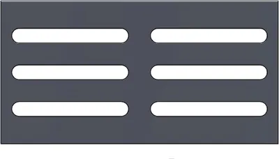 Produktbild von Eckiger Kaminrost/Ascherost 227 x 117 x 10 mm für Aduro Kaminöfen
