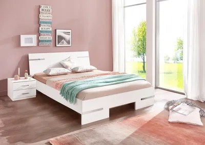 Produktbild von Schlafzimmer-Set >Anna< in WEISS - 254x81x210cm (BxHxT)