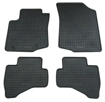 Gummifußmatten Set 4-teilig für Toyota Aygo 2 (2014-), schwarz