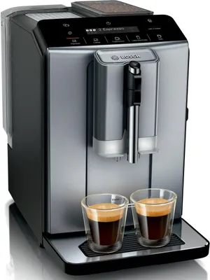 Obrázok produktu pre Bosch VeroCafe, Espresso kávovar, 1,4 L, Kávové zrná, Vstavaný mlynček, 1300 W, Kovová, Čierna
