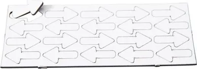 Produktbild von Magnetische Symbole Pfeil 22,5x12mm VE=20 Stück weiß
