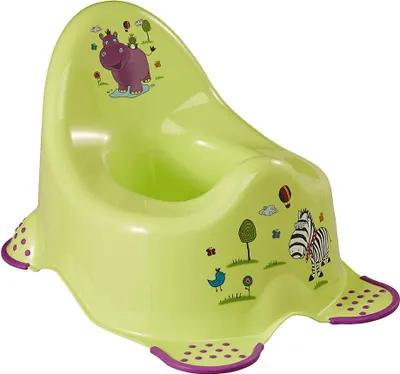 Produktbild von keeeper kids Babytopf DELUXE "Hippo", grün mit Aufdruck