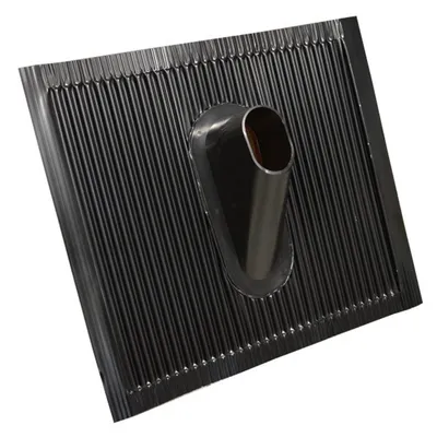 Produktbild von PremiumX Dachabdeckung Aluminium Ziegel Schwarz Pfanne für Sat Mast Sparrenhalter