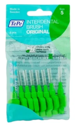 Produktbild von Tepe Interdental Brushes Green 0.8mm - 8 Pieces