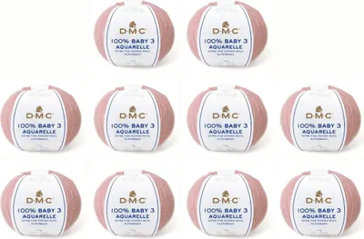 Image de 10 pelotes de DMC 100 % Baby Aquarelle Wool - fil en pure Laine (couleur 1340)