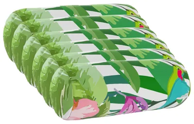 Immagine prodotto di vidaXL, set di 6 federe per cuscini, HEERLEN, nere, in poliestere, diametro 15 x 40 cm