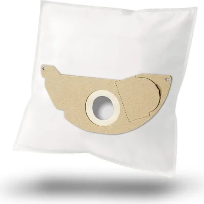 A single vacuum cleaner bag shown against a white background.