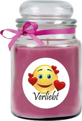Obrázok produktu pre Vonná sviečka v cukorničke "Srdcia", vôňa: levanduľa ( fialová ), 500 g - doba horenia až 110 hodín