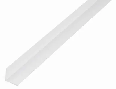 Zdjęcie produktu dla Alberts 485054 Profil kątowy, tworzywo sztuczne, biały, 1000 x 30 x 30 mm