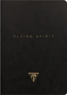 Produktbild von Clairefontaine 5x Flying Spirit Heft liniert A5 48 Blatt - Schwarz 102536C