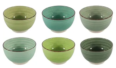 Obrázek produktu pro Polévkové mísy / misky Cookinglife Delice Green ø 14 cm - 6 kusů
