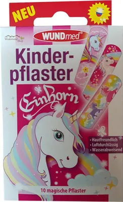 Obrázok produktu pre WUNDmed® 02-112 WUNDmed® Pflaster Einhorn 02-112 bunt 1,9 x 6,3 cm, 10 St.