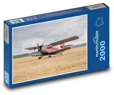 Produktbild von Puzzle 2000 Flugzeug Antonow im Feld - martinpuzzle
