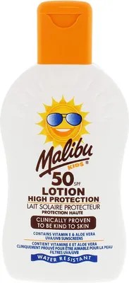 Productafbeelding van Malibu Kids Lotion zonnebrandlotion voor kinderen SPF50 200 ml