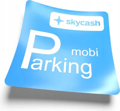 Produktbild von Parkaufkleber MOBI PARKING SkyCash Glas 5cm ZAHLUNGSKENNZEICHNUNG!