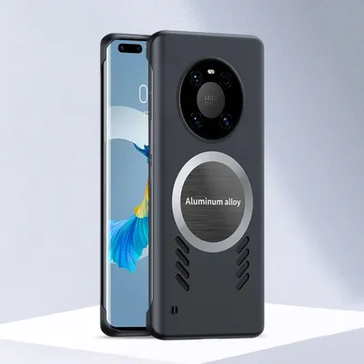Produktbild von Huawei Mate 40 Pro Hülle, Frameless PC Matt Kühlabdeckung Loch Wärmeableitung Schutzhülle für Huawei Mate 40 Pro Schwarz
