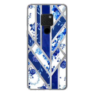 Produktbild von MuchoWow® Handyhülle Schutzhülle Hülle für Huawei P40 Lite Delfter Blau - Design - Luxus Silikon Softcase Handy Hülle - Handy