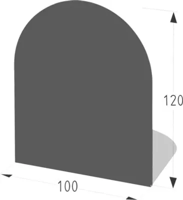 Produktbild von Funkenschutzplatte Lienbacher 100x120 cm anthrazit