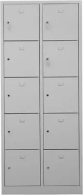 Produktbild von Schließfachschrank Falcon | Medium | HxBxT 190x80x45 cm | Zylinderschloss | Grau